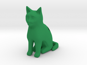 Cat pen holder in Green Processed Versatile Plastic: Medium
