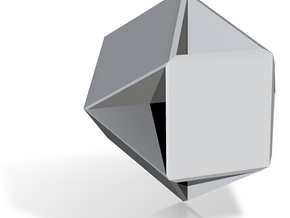 Cubohemioctahedron - 1 Inch in Tan Fine Detail Plastic