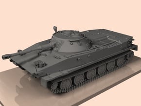 1/100 PT-76 tank in Tan Fine Detail Plastic