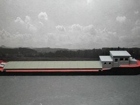 1/160 Flussboot Peniche Barge in White Natural Versatile Plastic