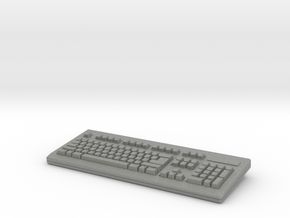 Computer Keyboard 01. 1:6 Scale in Gray PA12