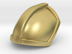 Mandalorian Pauldron | CCBS Scale in Natural Brass
