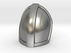 Mandalorian Mudhorn Pauldron | CCBS Scale in Natural Silver