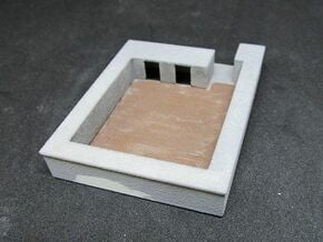 1/144 German open field fortification in White Natural Versatile Plastic
