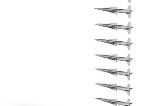 1/144 Scale Nike Ajax Missile set of 10 in Tan Fine Detail Plastic