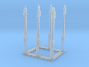 Universal Modular Mast, 1/144 scale in Tan Fine Detail Plastic