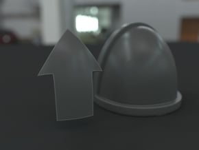 30-60 Tactical Battlefield Emblem to Shoulder Pads in Smooth Fine Detail Plastic: Large