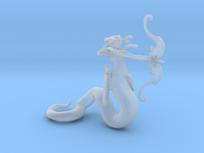 Medusa miniature model fantasy game dnd rpg gorgon in Tan Fine Detail Plastic
