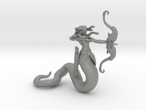 Medusa miniature model fantasy game dnd rpg gorgon in Gray PA12