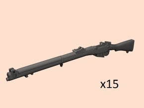 1/25 scale S.M.L.E. Lee-Enfield rifles in Clear Ultra Fine Detail Plastic