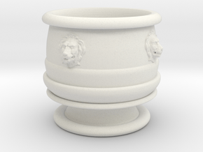 Lion's Cup in White Natural Versatile Plastic