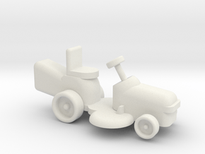 Riding Lawn Mower 1-87 HO Scale in White Natural Versatile Plastic