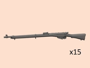 1/24 Lee Enfield Mk1 rifle in Tan Fine Detail Plastic