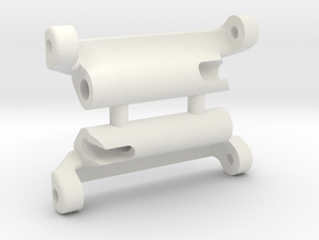 18mm to 20mm strap adapter (polymer) in White Natural Versatile Plastic