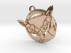 FweeBeeb the Fox in 14k Rose Gold Plated Brass