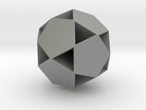 Small Dodecahemidodecahedron - 1 Inch in Gray PA12
