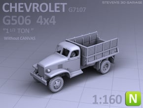 Chevrolet G506 4x4 Truck (no canvas) - (N scale) in Tan Fine Detail Plastic