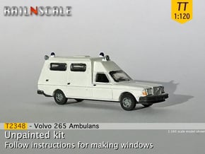 Volvo 265 Ambulans (TT 1:120) in Smooth Fine Detail Plastic