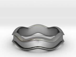 Wavy Ring in Polished Silver: 5.5 / 50.25