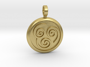 Airbending Pendant from Avatar the Last Airbender in Natural Brass