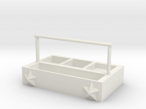 Portable storage box in White Natural Versatile Plastic