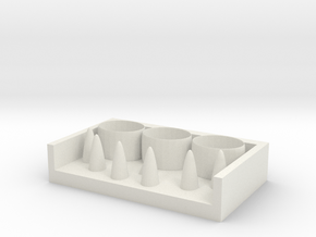Ring storage box in White Natural Versatile Plastic