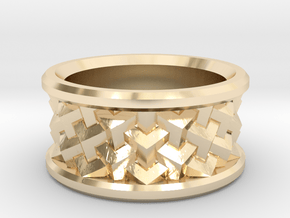 Interlocking Cubes in 14K Yellow Gold: 10 / 61.5