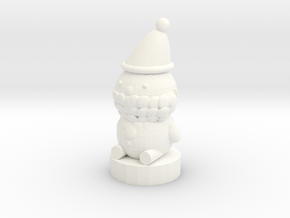 Santa Claus in White Processed Versatile Plastic: Medium