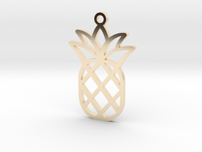 Pineapple Charm in 14k Gold Plated Brass