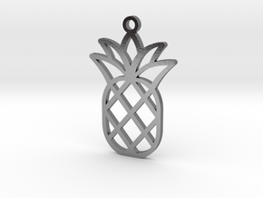 Pineapple Charm in Polished Silver