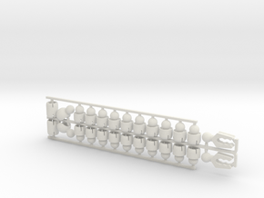 TentaClaw Manipulator Arm Set for ModiBot in White Natural Versatile Plastic