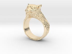 Wolf Ring in 14K Yellow Gold