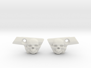Skull Eye Covers for Emek and Etha2  in White Natural Versatile Plastic