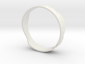 The Galaxy ring in White Natural Versatile Plastic: Medium