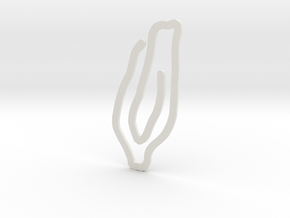 Giant paperclip  in White Natural Versatile Plastic