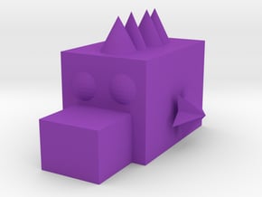 Stupid beast in Purple Processed Versatile Plastic: Small