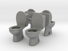 Toilet WC (x4) 1/48 in Gray PA12