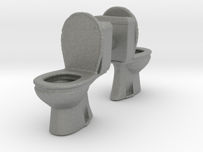 Toilet WC (x2) 1/35 in Gray PA12