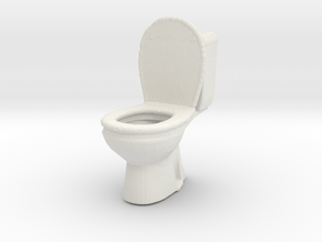 Toilet WC 1/24 in White Natural Versatile Plastic