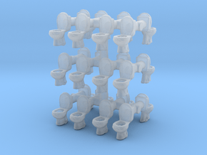 Toilet WC (x24) 1/220 in Smooth Fine Detail Plastic