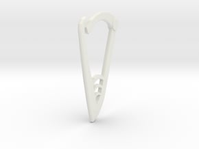 hook in White Natural Versatile Plastic: Small