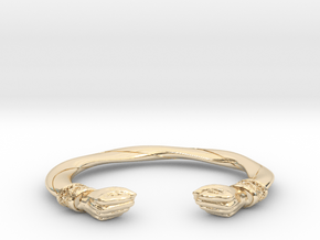 SAMAN PUNCH BRACELET 01 in 14k Gold Plated Brass