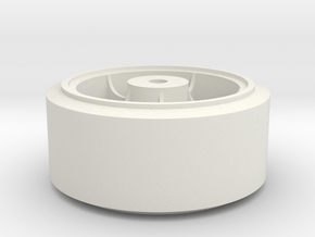 1/6 Sherman Road Wheel. in White Natural Versatile Plastic