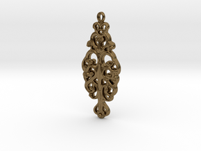 Ornamental Pendant in Natural Bronze
