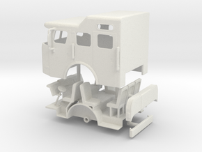 1/64 E-One Cyclone Raised Roof Cab in White Natural Versatile Plastic
