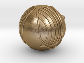 Golden Snitch (Solid Metal) in Polished Gold Steel