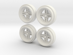 Targa rims 14.8mm narrow x4 in White Natural Versatile Plastic