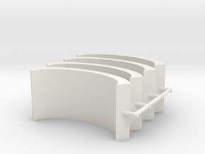 Airport Noise Barrier (x4) 1/500 in White Natural Versatile Plastic