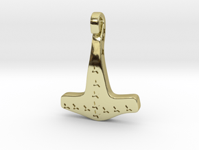 Hammer Pendant from Spilsby, Lincolnshire in 18K Yellow Gold