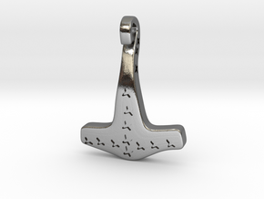 Hammer Pendant from Spilsby, Lincolnshire in Polished Silver